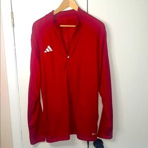Adidas Red Long Sleeve Track Jacket Athletic Wear XL